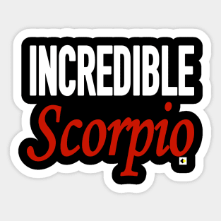 INCREDIBLE Scorpio Sticker